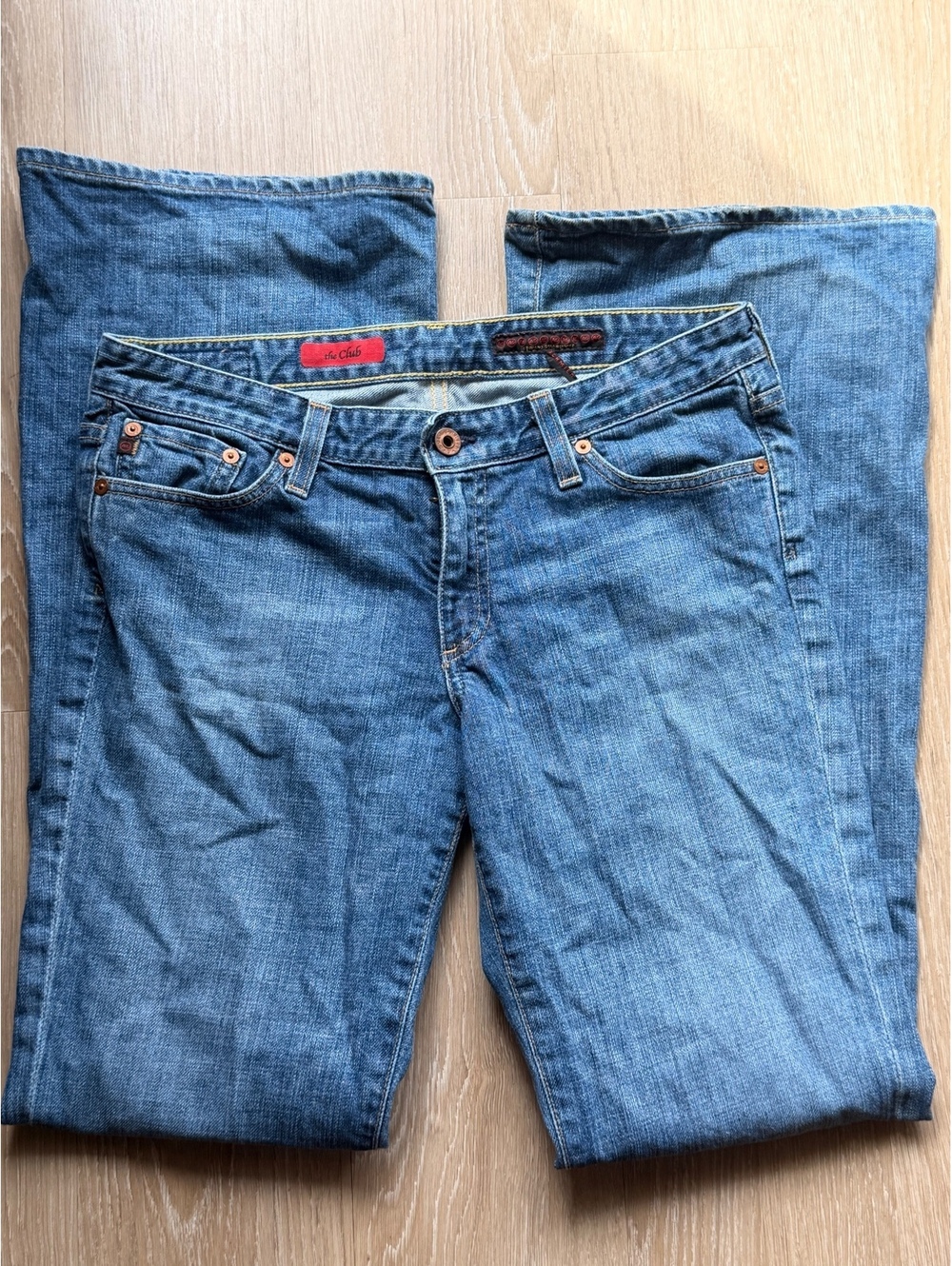 Rare Vintage Y2K Red Label Adriano Goldschmied AG Jeans Made in USA, Size 30R